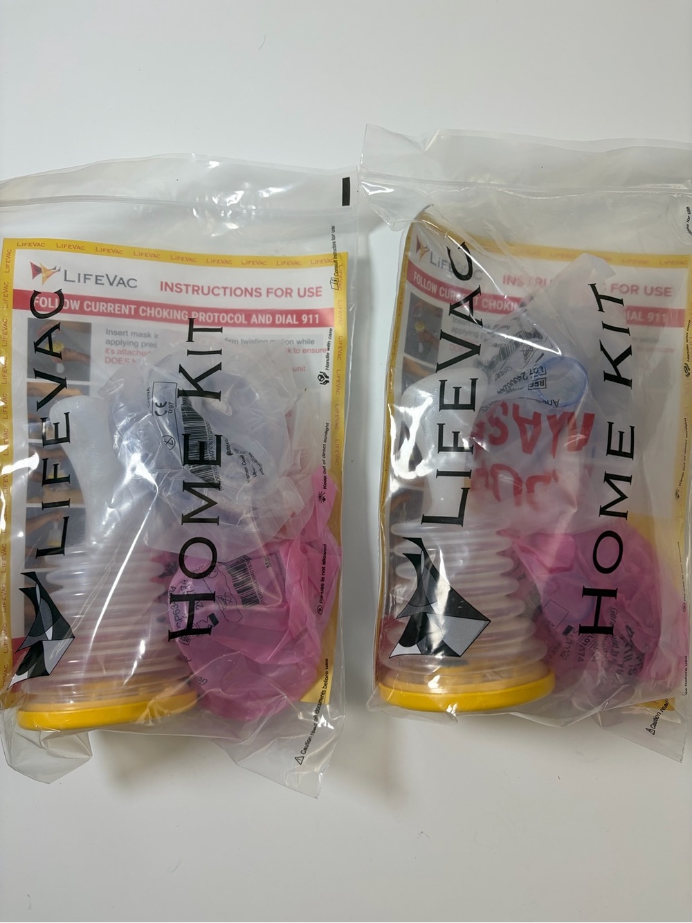 LifeVac Home Kit 2 Pack - Portable Suction Rescue Device, First Aid Kit